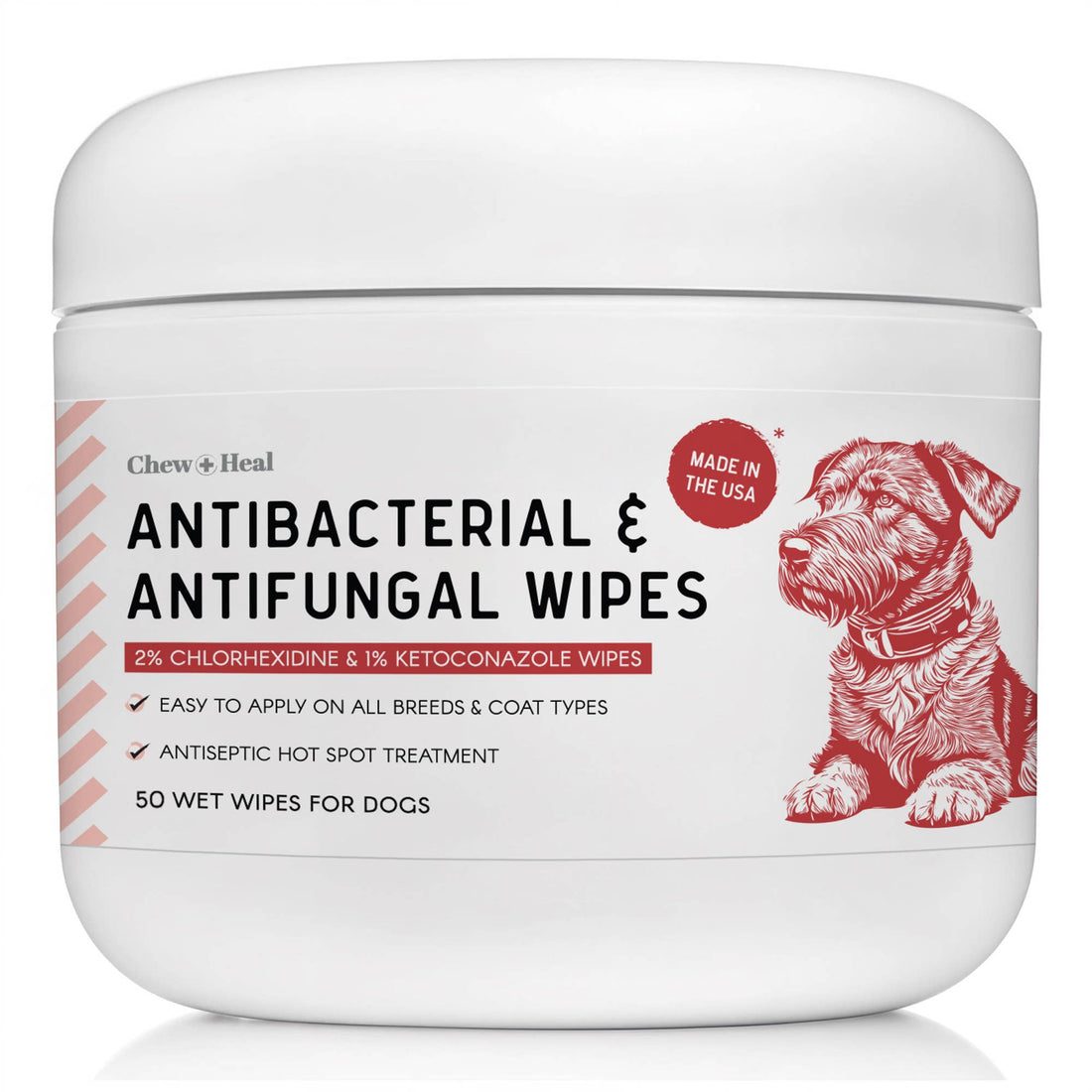 Antibacterial &amp; Antifungal Medicated Wet Wipes for Dogs