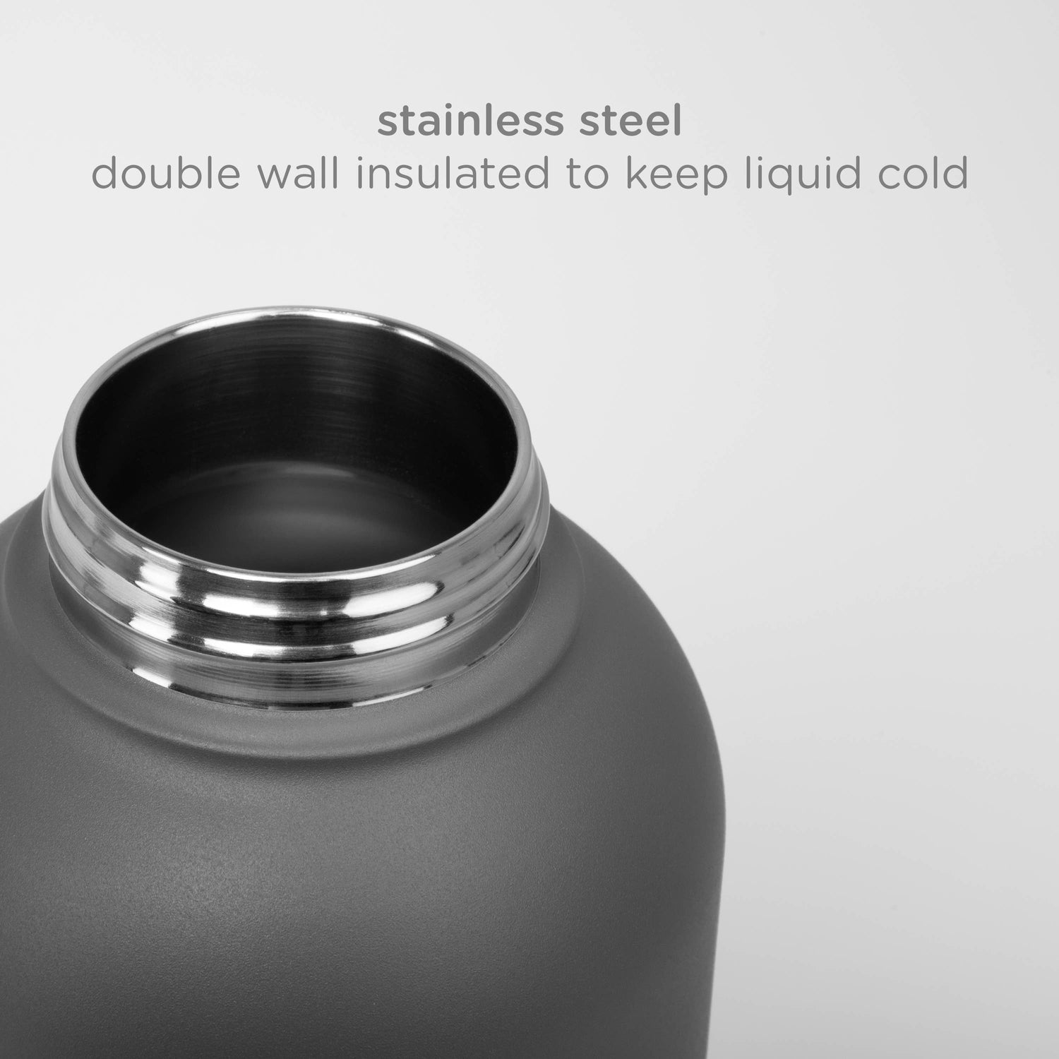 Charcoal Pup + Me Water Bottle