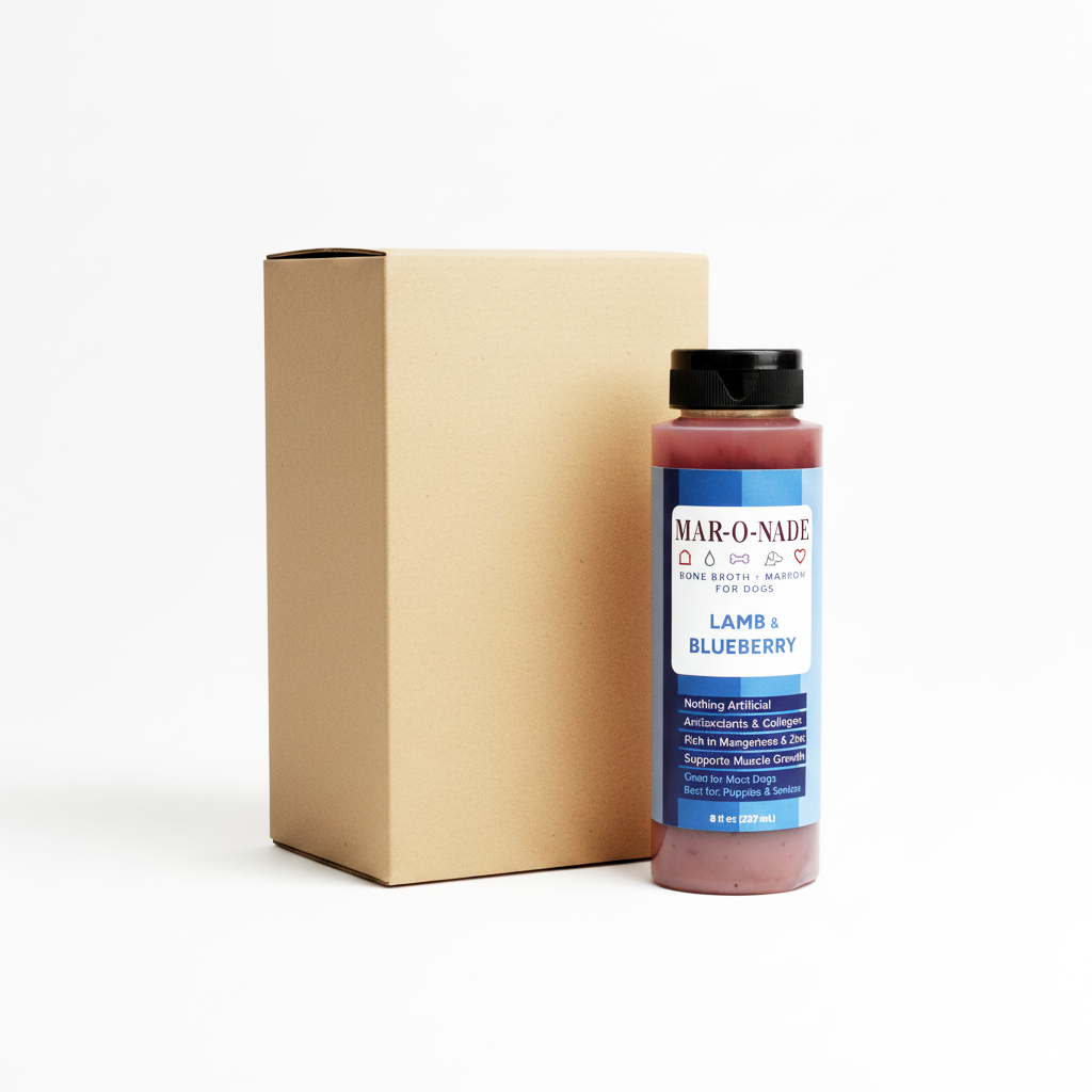 Lamb &amp; Blueberry Bone Broth + Marrow for Dogs