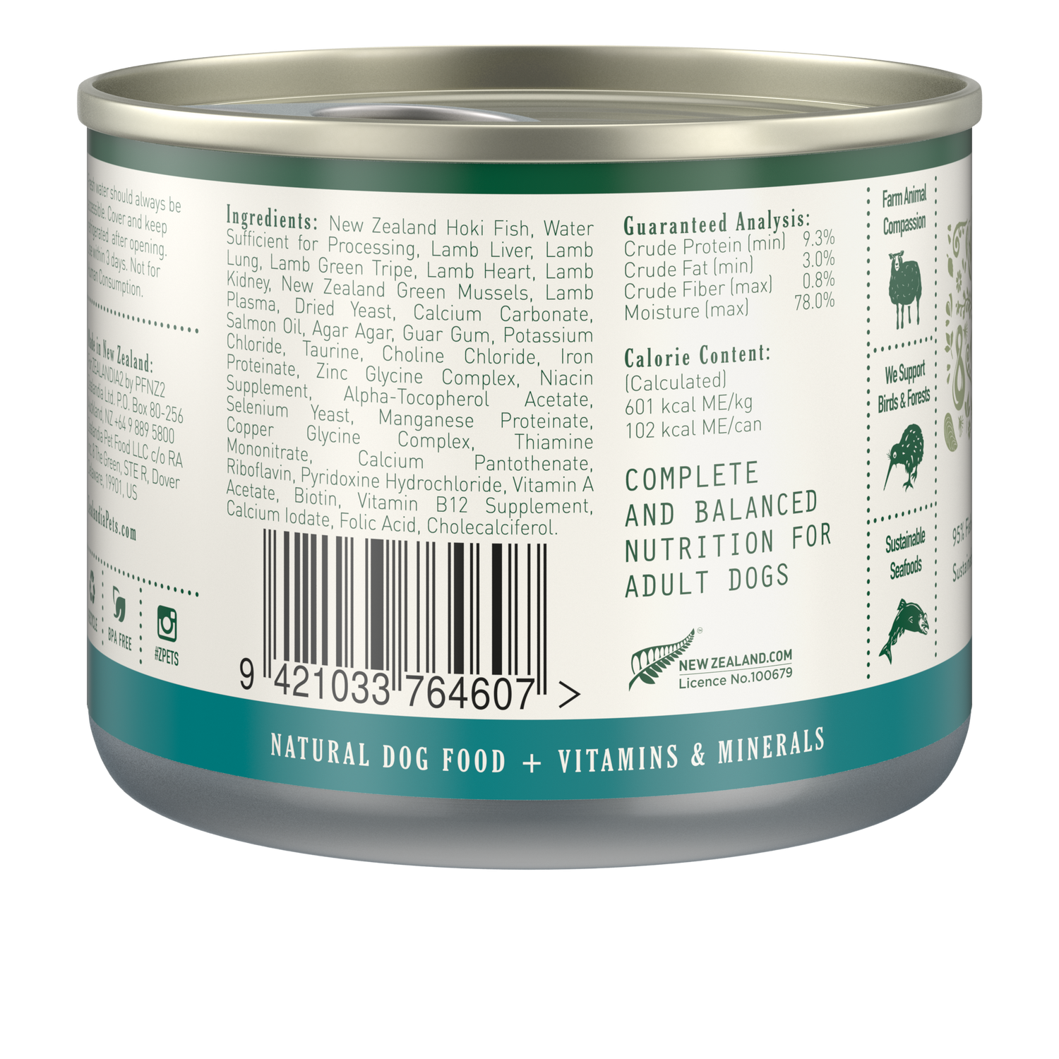 Zealandia Hoki Fish Pâté Wet Dog Food