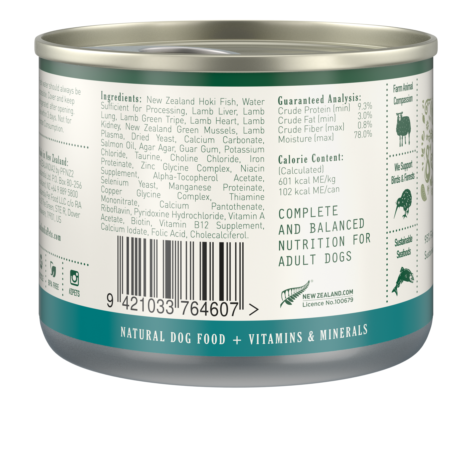 Zealandia Hoki Fish Pâté Wet Dog Food