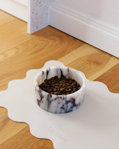 Calacatta Viola Marble Dog Bowl