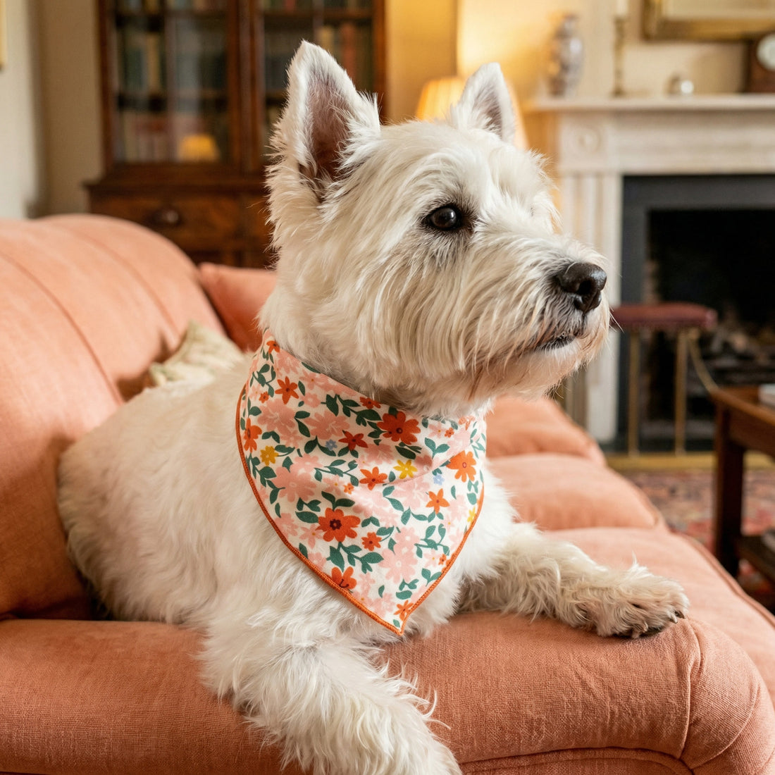 Cottage Floral Dog Bandana