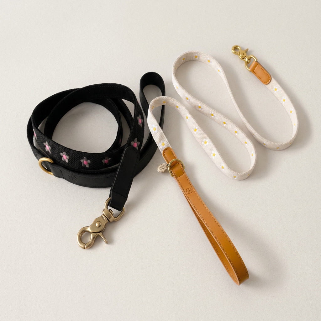 Daisy Leather Dog Leash